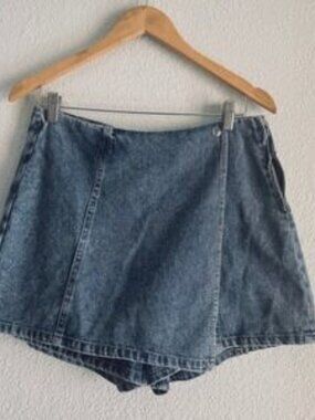 NWT Vigoss Denim Faux‎ Wrap Skort SEE DESCRIPTION